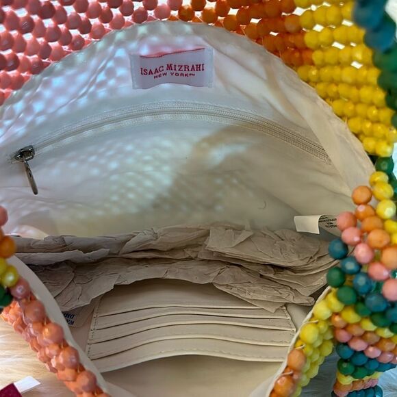 NWT Isaac Mizrahi Colorful Beaded Crossbody Bag - Picture 9 of 9